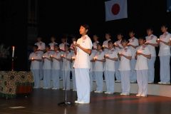 実習に向け誓いを述べる学生