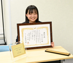 満点率０・３％台の珠算１級で山口さんが満点　小学生最後の試験で達成