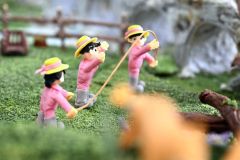 タウシュベツ橋に北の動植物、昭和の農村…柳月が大型工芸菓子を出品 あさひかわ菓子博 10
