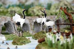タウシュベツ橋に北の動植物、昭和の農村…柳月が大型工芸菓子を出品 あさひかわ菓子博 14