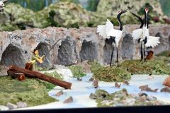 タウシュベツ橋に北の動植物、昭和の農村…柳月が大型工芸菓子を出品 あさひかわ菓子博 3