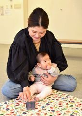 りくモの便利さを乳幼児７カ月相談で体感する参加者