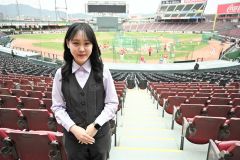 野球に携わる仕事がしたいと球団職員を目指した阿部さん