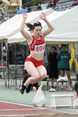 女子七種競技・走り幅跳び