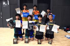 中学男子の部上位入賞ペア