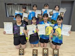中学女子の部上位入賞ペア