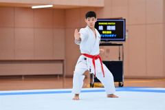 【男子個人戦形決勝】力強い演武で優勝した帯農の境建輔