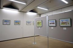 光と風の会水彩画展　市図書館では初めて　２日まで 4
