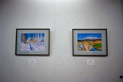 光と風の会水彩画展　市図書館では初めて　２日まで 5