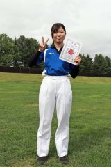 女子個人準優勝の織田奈海