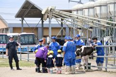 餌やり体験「いっぱい食べてくれたよ」　第一いずみ幼稚園児が帯広農業高で動物触れ合い 9