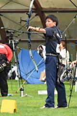 中村インハイ出場十勝勢一番乗り　全道高体連アーチェリー個人戦 4