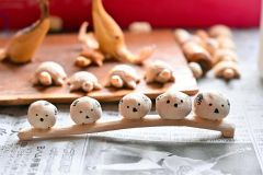 １本の枝からツルやシマエナガ　帯広の福山さん趣味の彫刻～こぼれ話 4