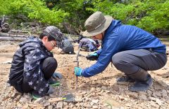 １００万年前の地層から化石ごろごろ　糠平湖畔で発掘イベント開催 9
