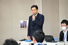 冒頭あいさつする帯広測候所の多田所長
