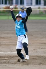 【緑南・下音更―札内・札内東・豊頃】先発投手を務め、試合を作った緑南・下音更の印銀琴羽主将