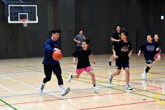 Ｂリーガーの多嶋、林がバスケクリニック