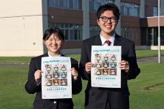 生徒前面に上士幌高アピール　学校ポスターを刷新
