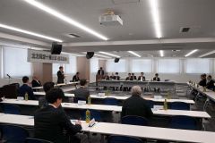 帯広経済センタービルで行われた北方領土復帰期成同盟十勝支部の総会