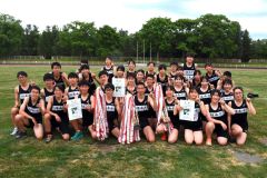 学校対抗を男女ともに制し、２年ぶり２度目の総合優勝を飾った緑南
