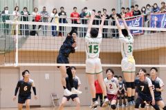 帯南商女子など順当に決勝トーナメント進出　道高体連バレーボール