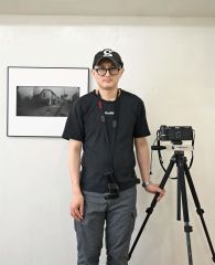 写真作品と愛用のカメラを展示しているｓｈｉｎｋｉｃｈｉｃ☆さん