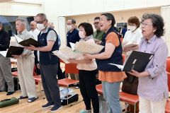 20周年記念コンサートに向け猛練習に励む団員たち