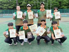 帯農が男子団体２年ぶり３位　帯八千代中出の竹市が男子個人戦準Ｖ　道高体連ソフトテニス