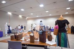 バスケットなども展示している