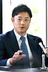 １次産業強化と市民生活向上に決意　自民新支部長の中川氏が記者会見 3