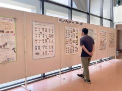 認定こども園と３保育所の活動内容を紹介する展示