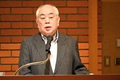 危機管理について講話する池田氏