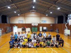 レクリエーションを楽しんだ、児童と保護者、協力隊員ら