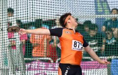 女子１００メートル　旭川志峯（共栄中出）の山崎３連覇　女子砲丸は幕別清陵・佐藤準優勝　道高体連陸上第２日 24