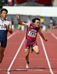 女子１００メートル　旭川志峯（共栄中出）の山崎３連覇　女子砲丸は幕別清陵・佐藤準優勝　道高体連陸上第２日 3