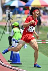 男子５０００競歩で大野（白樺学園）初Ｖ　共栄中出の山崎は女子２００で２位　道高体連陸上競技 5