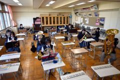 部員数が２０２０年度以来の二桁となった大樹高校吹奏楽部