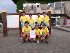 男子団体戦学校代表の部準優勝の帯八
