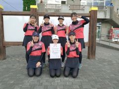 女子団体戦学校代表の部準優勝の帯翔陽