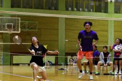 混合ダブルス１部優勝の境田亮介・菅原美咲組