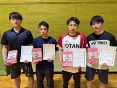 男子シングルス各部の優勝者
