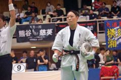 北斗旗全日本空道体力別選手権大会女子２２０以下で２連覇を果たした大道塾帯広支部の小野寺玲奈