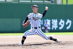 【Ａブロック代表決定戦・白樺学園―帯工】白樺学園は左腕エースの神谷春空が先発してマウンドに上がった