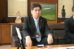 北洋銀の背戸田新支店長が来社 3