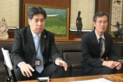 北洋銀の背戸田新支店長が来社 4