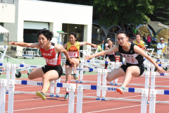 女子１００㍍障害予選３組