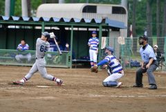 【決勝・タケシマスポーツ―六花亭】元日本ハムの六花亭・福田光輝はフルスイングで集ったファンを魅了した
