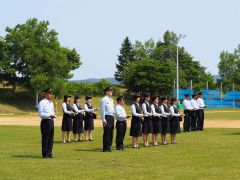 幕別運動公園で行われた消防演習