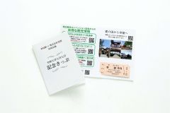 ７７７の印字入りの記念切符が入った台紙