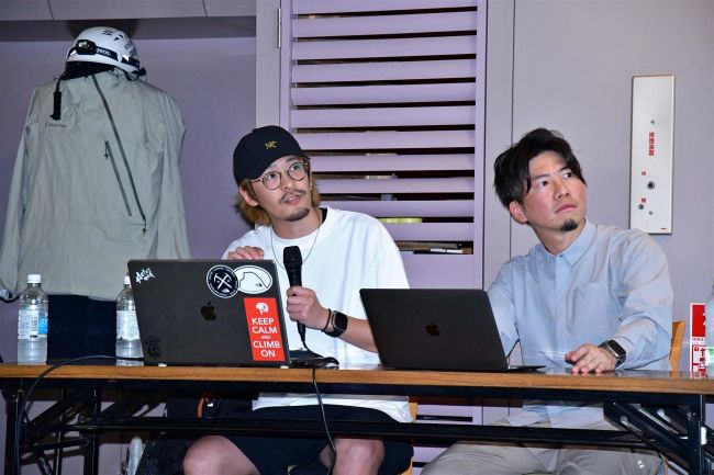 斜光に映える日高山脈　アマ写真家　岩田さん、北井さん　中札内・写真展記念で講演会